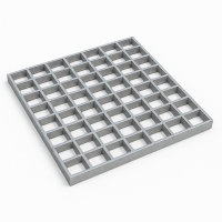 Решетчатый настил P 33х11/30х2 1000х1000 мм