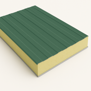 Стеновая сэндвич-панель пенополиизоцианурат 60 мм RAL 7004 в наличии в Тамбове